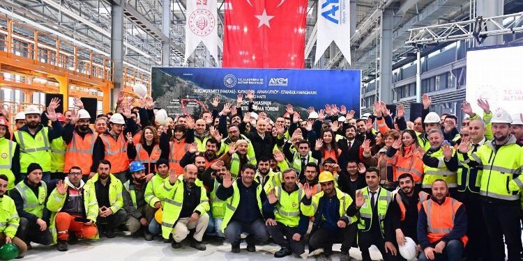 İstanbul Havalimanı Metro Hattı depo sahası hizmete alındı