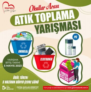 İzmit'te okullar arası atık toplama yarışması başlıyor