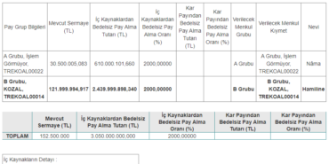 Koza Altın, Rekor Oranda Yüzde 2000 Bedelsiz Kararı Açıkladı