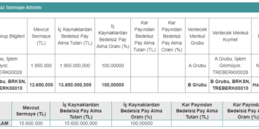 Hissedarlarının, Yüzde 100 Oranında Bedelsiz Pay Alacağı Tarih Açıklandı