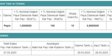 AYGAZ Nakit Temettü Tutarını Açıkladı