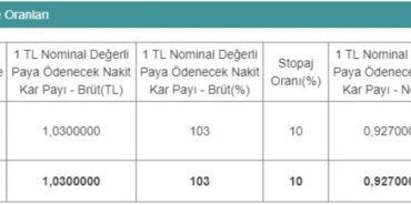 DYOBY Temettü Verecek