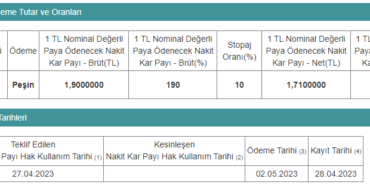 Eczacıbaşı’ndan 1,70 TL Hisse Başına Temettü
