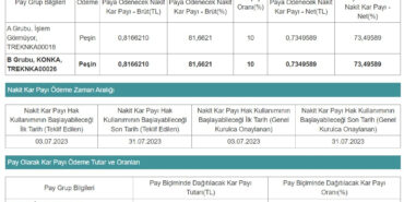 KONKA Temettü Vereceğini Açıkladı