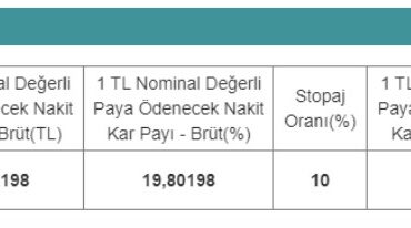 100 Milyon TL Kar Payı Dağıtacak