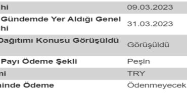 Beklenen Temettü Ödemesi Yarın Yapılacak