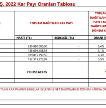 Dev Şirketten Beklenen Temettü Kararı Geldi