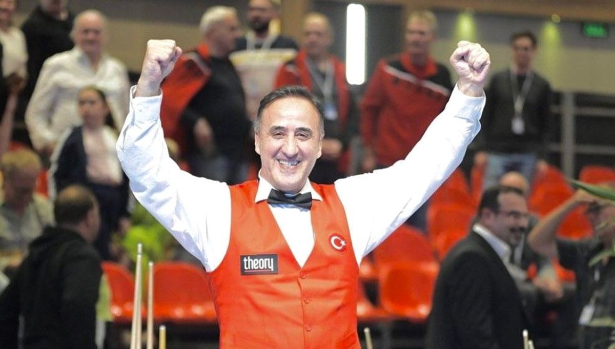 Hacı Arap Yaman’dan Avrupa Bilardo Şampiyonası'nda altın madalya