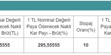 Toplamda 323,9 MİLYON TL Kar Payı Dağıtacak