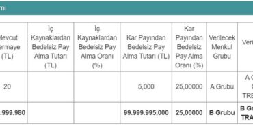 100 Milyon Liralık Sermaye Artırımı