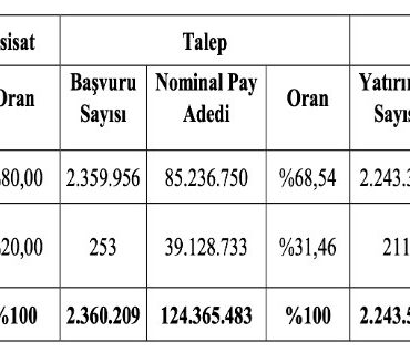 Halka Arz Sonuçları Açıklandı Rekor Katılım Geldi!