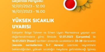 Dikkat! Bursalılara yüksek sıcaklık uyarısı!
