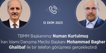 Numan Kurtulmuş İranlı mevkidaşıyla görüştü