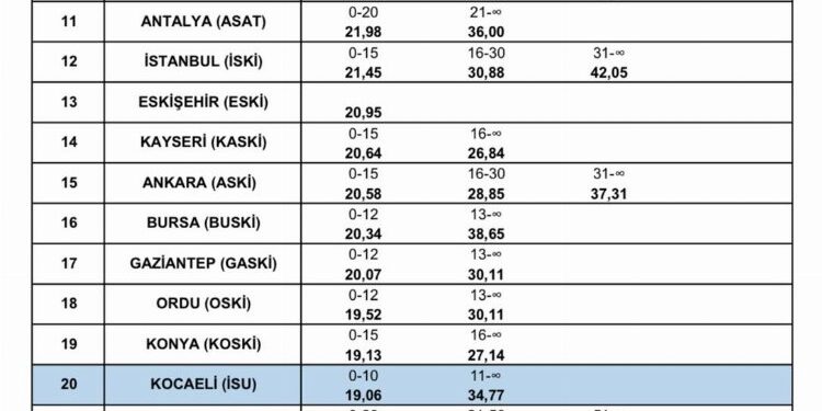 İYİ Parti Kocaeli'de su fiyatlarını gündeme taşıdı