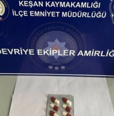 Keşan'da sentetik ecza ele geçirildi