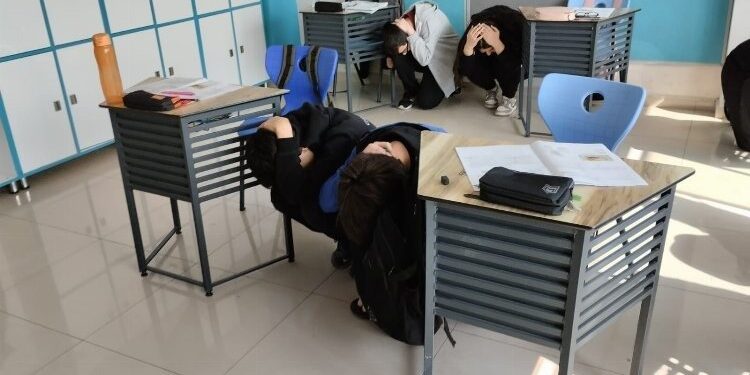 Çözüm Koleji'nde rekor kıran tatbikat