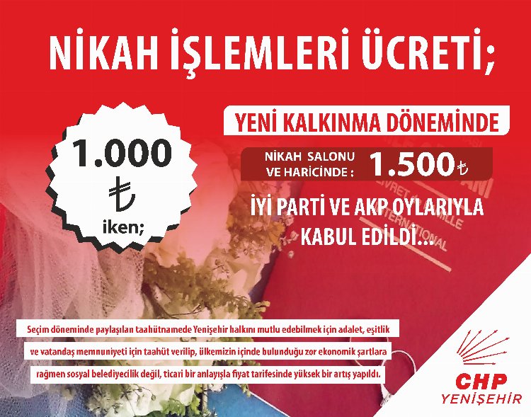 Bursa Yenişehir'de CHP'den 'sosyal fiyat' tepkisi!