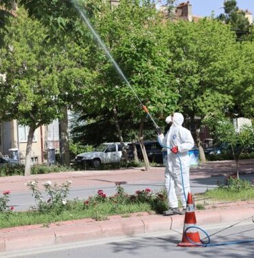 Konya Selçuklu'da ilaçlama çalışmalarına devam