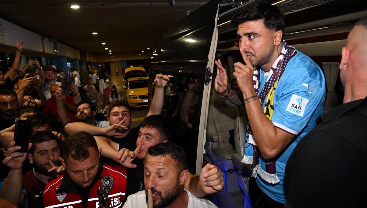 Trabzonspor'un transfer görüşmelerine başladığı Ozan Tufan, Trabzon'a geldi