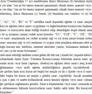 Ehliyet alacaklar dikkat! Yönetmelik değişti