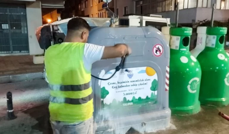 Yalova hijyenik alanlar için çalışıyor