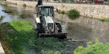 Bursa Gemlik'te derelerde temizlik