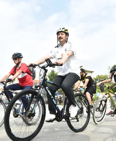 Bursa Yenişehir'de pedallar kurtuluşa çevirildi