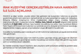 Irak'ın kuzeyine hava harekâtı! 21 hedef imha!