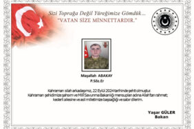 Pençe Kilit'ten acı haber: 1 şehidimiz var