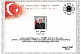 Zeytin Dalı'ndan acı haber!