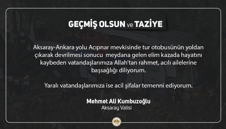 Aksaray'da otobüs devrildi: 6 ölü, 25 yaralı