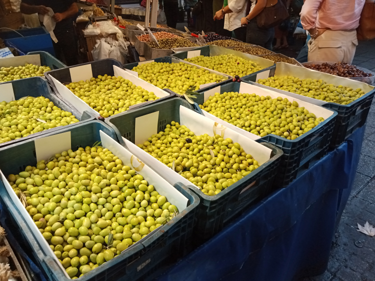 Bursa Tuz Pazarı’nda kurmalık zeytin satışı başladı