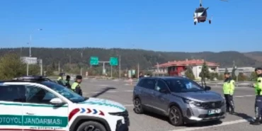 Düzce'de çaykopter destekli denetim