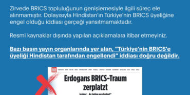 Türkiye’nin BRICS’e üyeliği engellendi mi? Açıklama İletişim'den geldi...