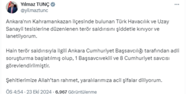 TUSAŞ saldırısına adli soruşturma başlatıldı