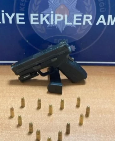 Edirne Keşan'da silahlı şahıs yakalandı