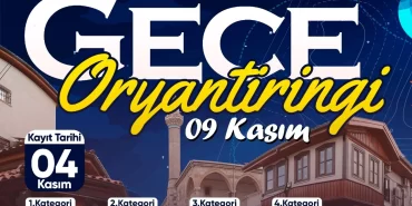 Konya'da 'Gece Oryantiringi'