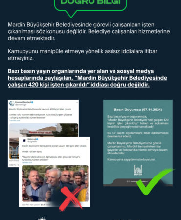 Mardin Büyükşehir'de 450 kişi işten mi çıkarıldı? Açıklama İletişim'den geldi