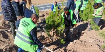 Sivas'ta mevsimlik işçiler adına hatıra ormanı