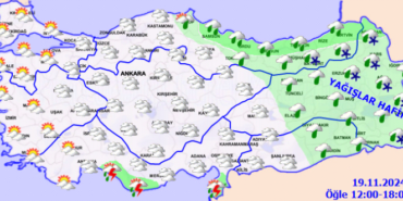 Türkiye geneli parçalı ve çok bulutlu..